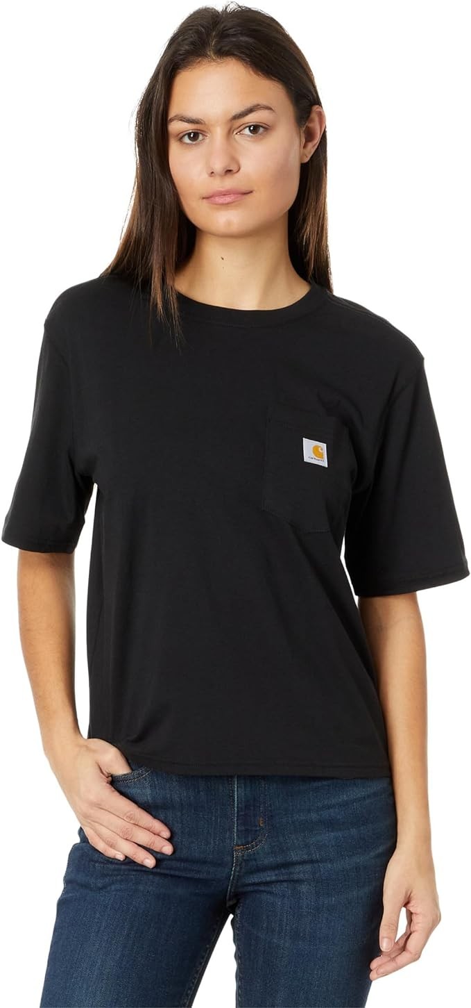 Carhatt Womens Loose Fit Lightweight ShortSleeve Crewneck TShirt