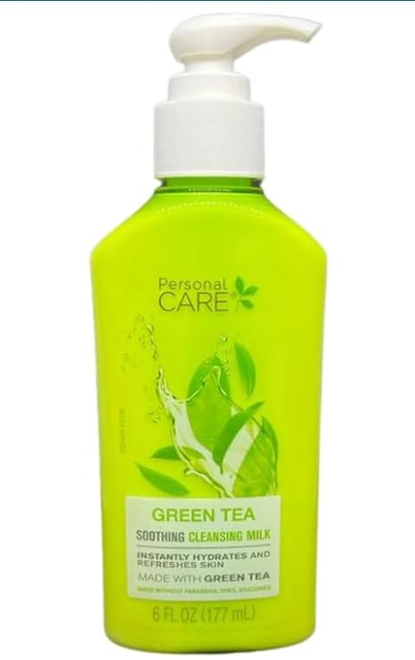 Personal Care Green Tea Soothing Cleansing Milk Made With Green Tea, 6Fl.oz