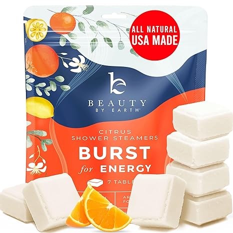 Shower Steamers Aromatherapy - USA Made Mothers Day Gifts, Long Lasting Energy Boost Shower Bombs for Women & Men, Shower Accessories Gift Set, Pampering Spa Gifts for a Relaxing at Home Spa Day