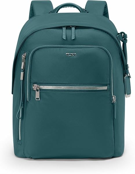TUMI - Voyageur Halsey Backpack - Women's Lightweight Everyday and Travel Bag - 14.5" X 11.5" X 5.5" - Holds Up to 14" Screen - Lagoon