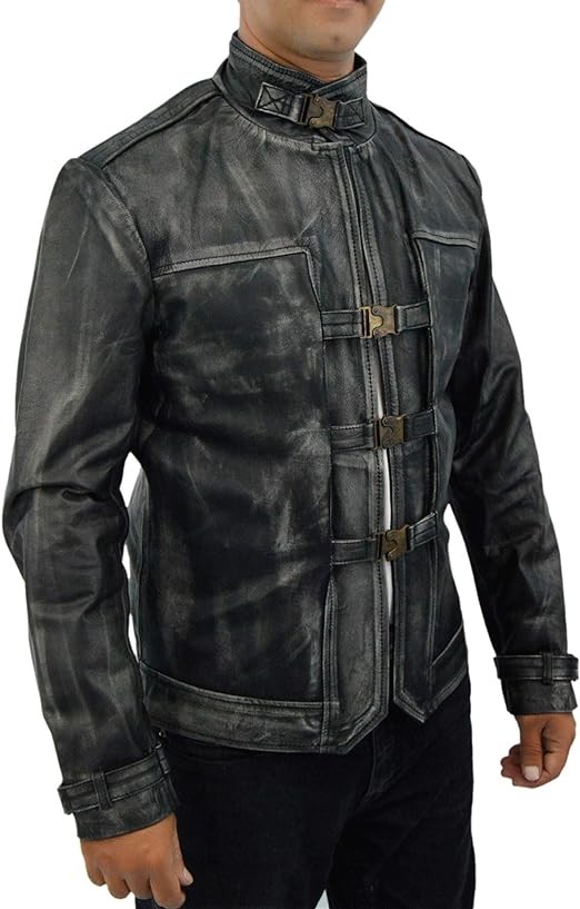 F&H Men's Gaming Genuine Leather Outsider Coat