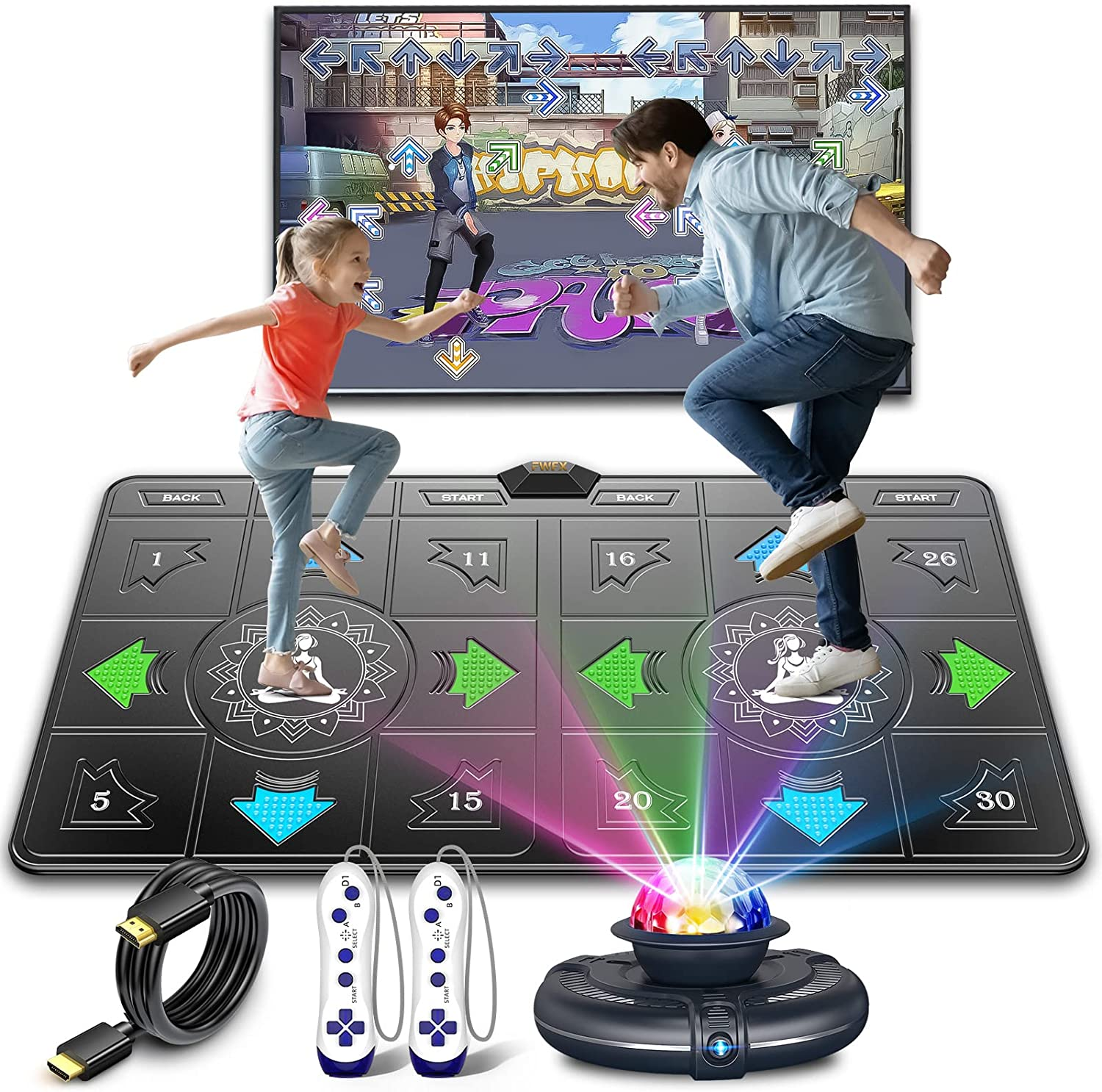 Dance Mat for Kids and Adults Musical Electronic Dance Mats with HD Camera